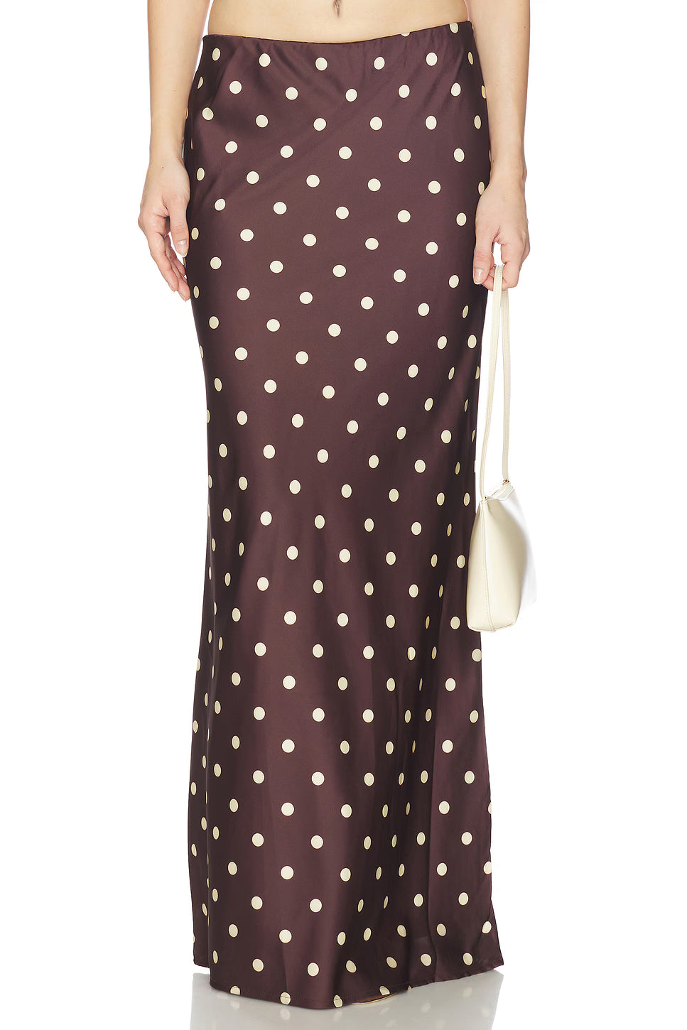 Retro Polka Dot Maxi Skirt