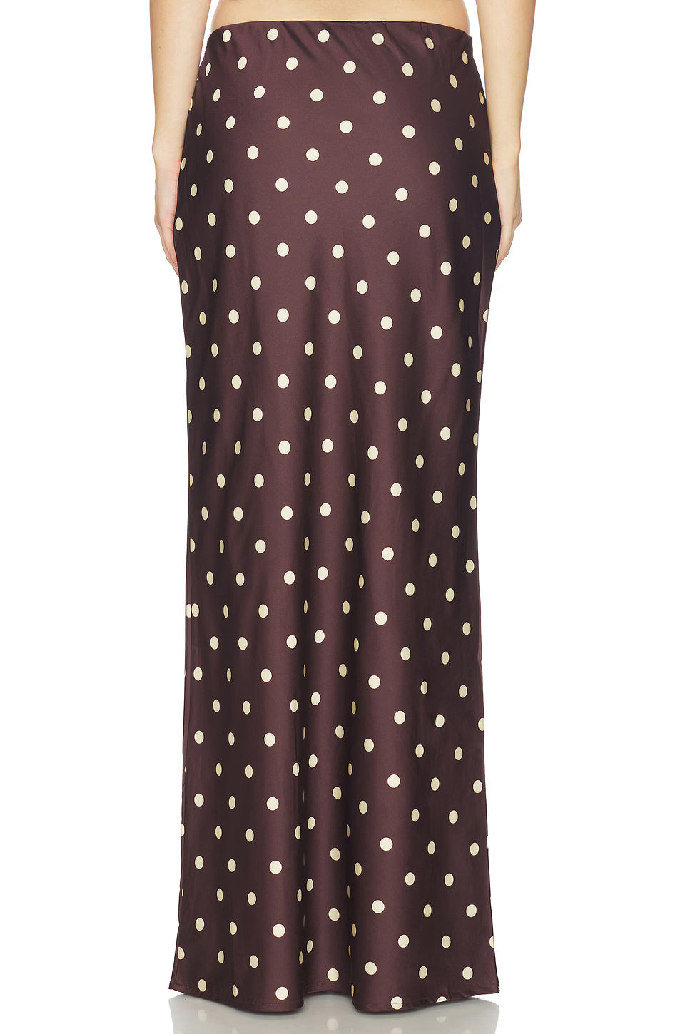 Retro Polka Dot Maxi Skirt