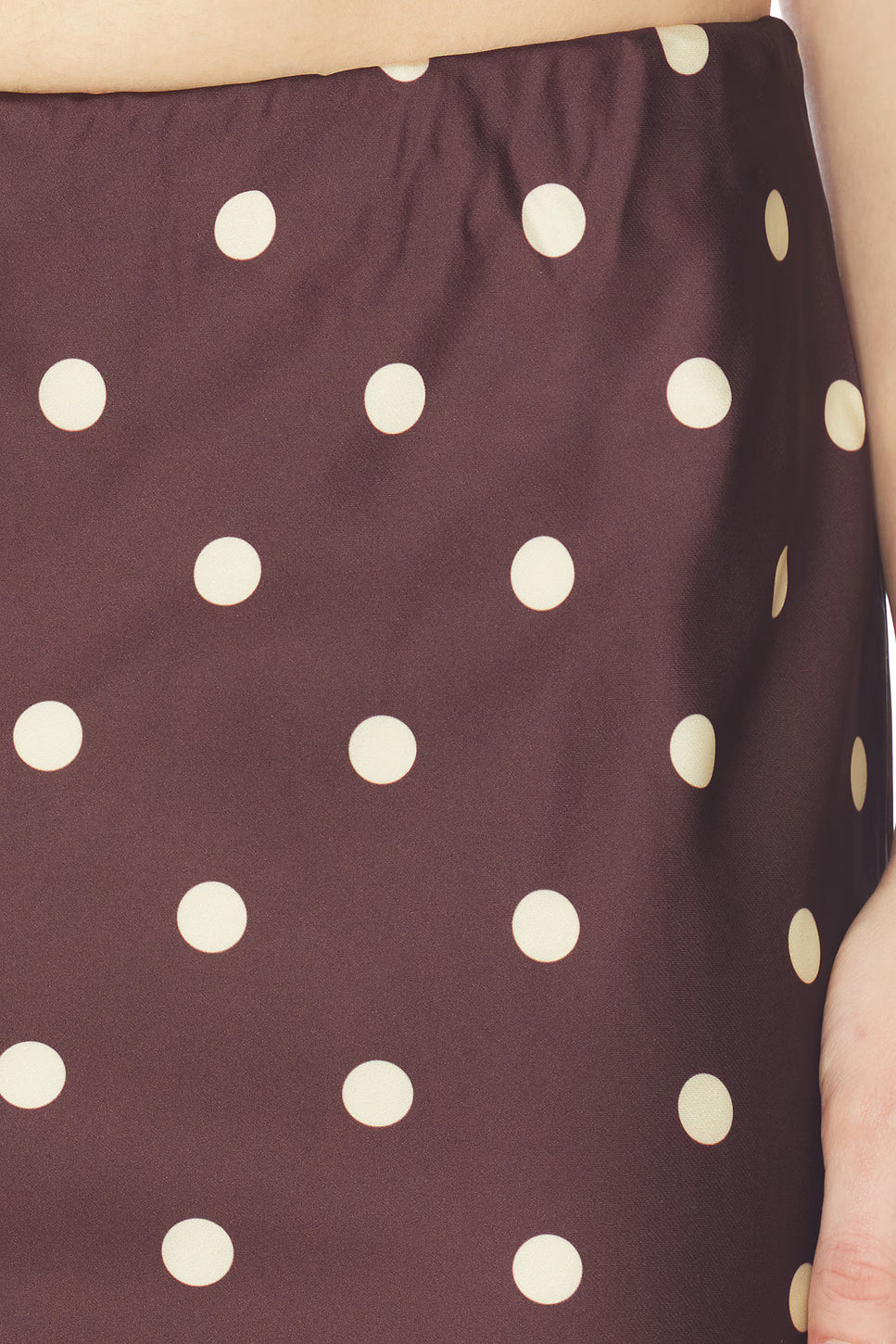 Retro Polka Dot Maxi Skirt